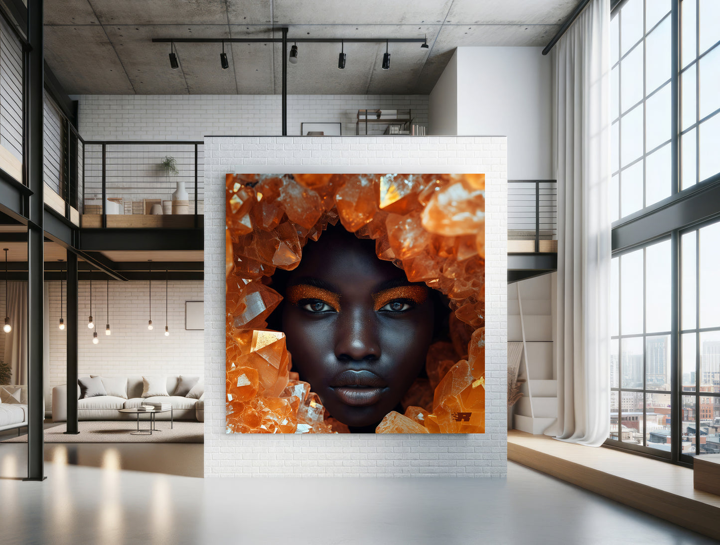 Amber-Gemstone-Majesty-Digital-Art-Wall Print-penthouse-studio-large-wall