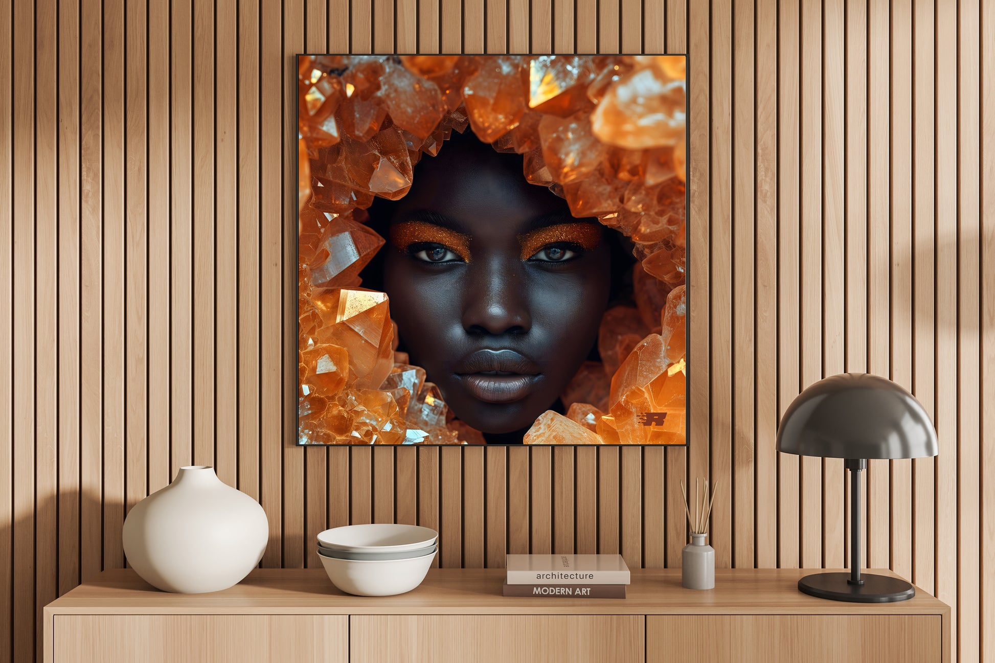 Amber-Gemstone-Majesty-Digital-Art-Wall Print-amber-colorful-room