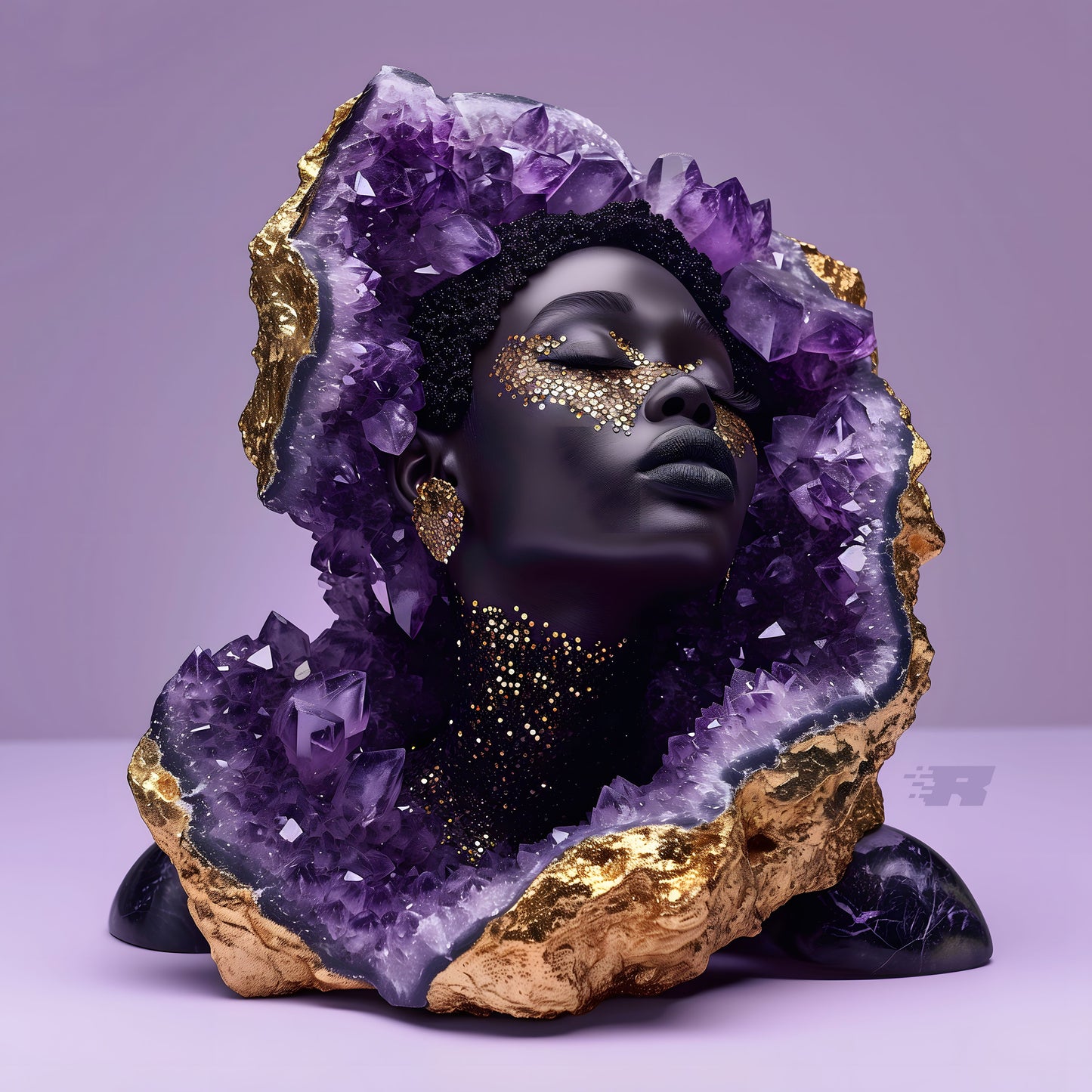 Royalty - Gemstone Majesty Digital Art Print