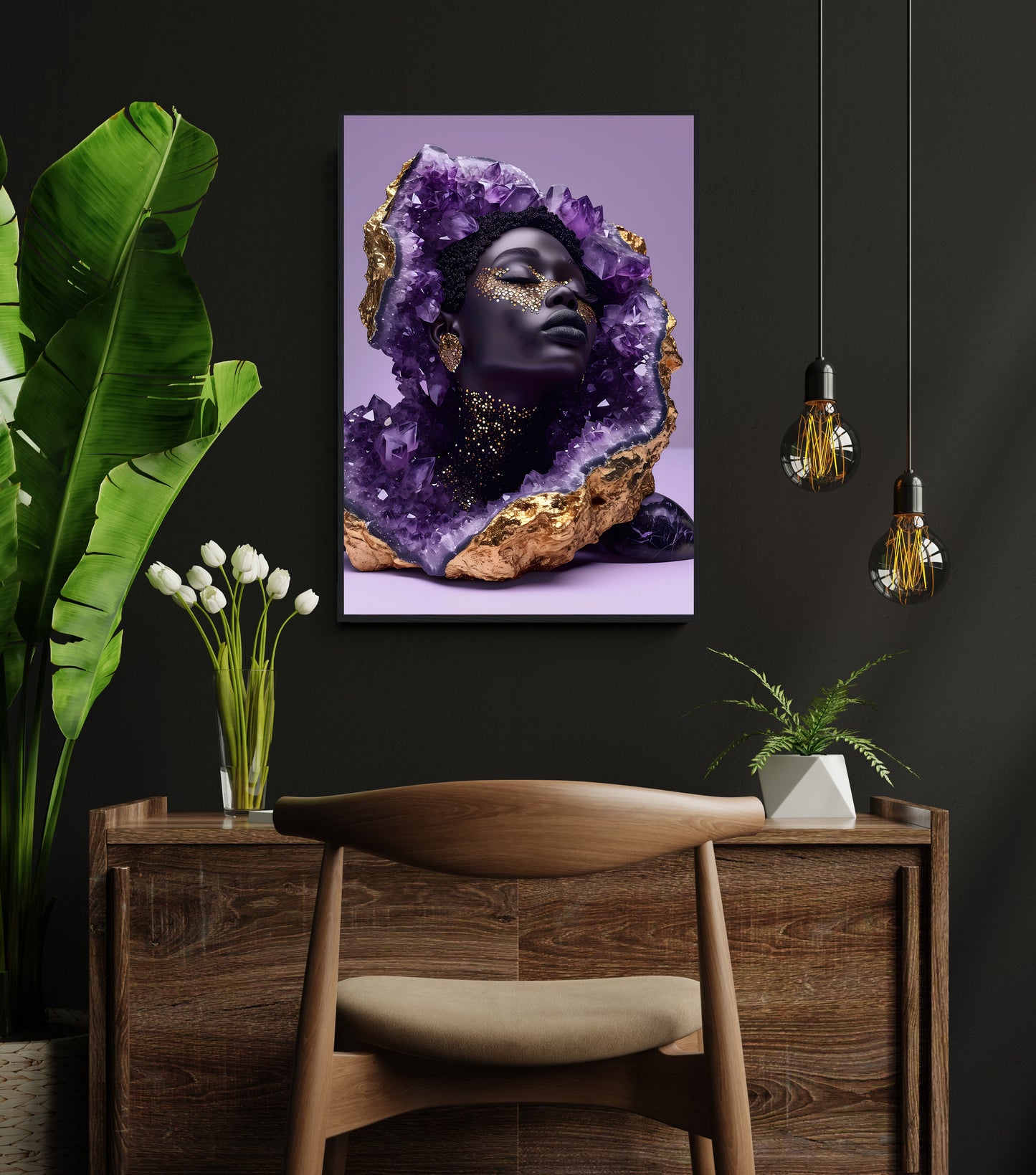 Royalty - Gemstone Majesty Digital Art Print