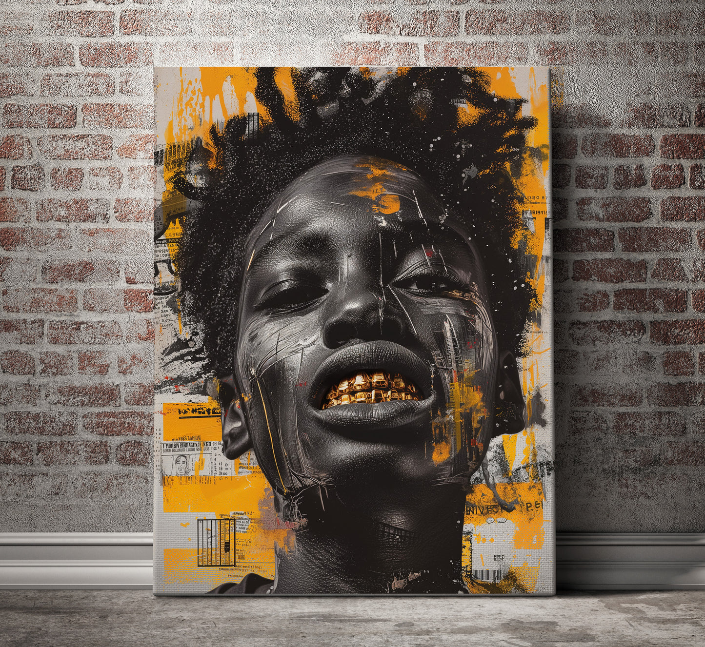 Golden Grillz Limited Edition - Digital Art Print