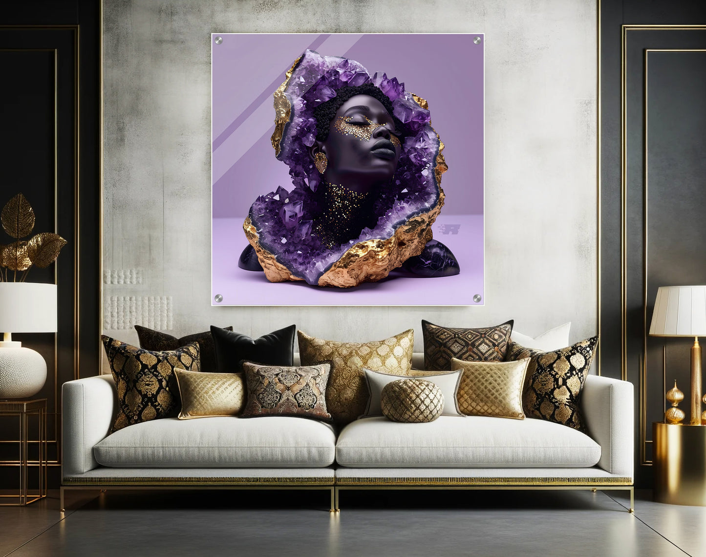 Royalty - Gemstone Majesty Digital Art Print