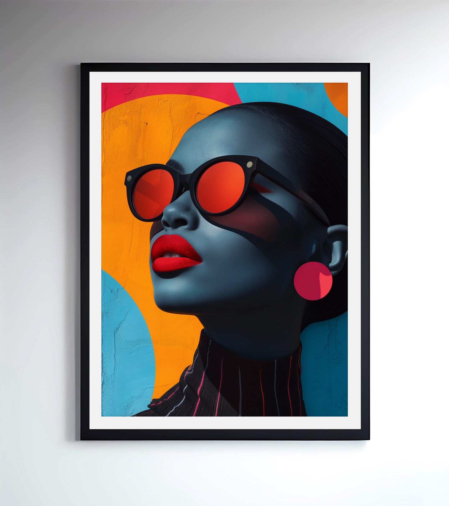 TangerineBlu Shadez - Digital Art Print