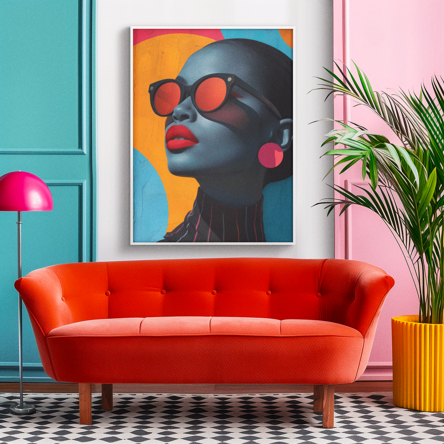 TangerineBlu Shadez - Digital Art Print