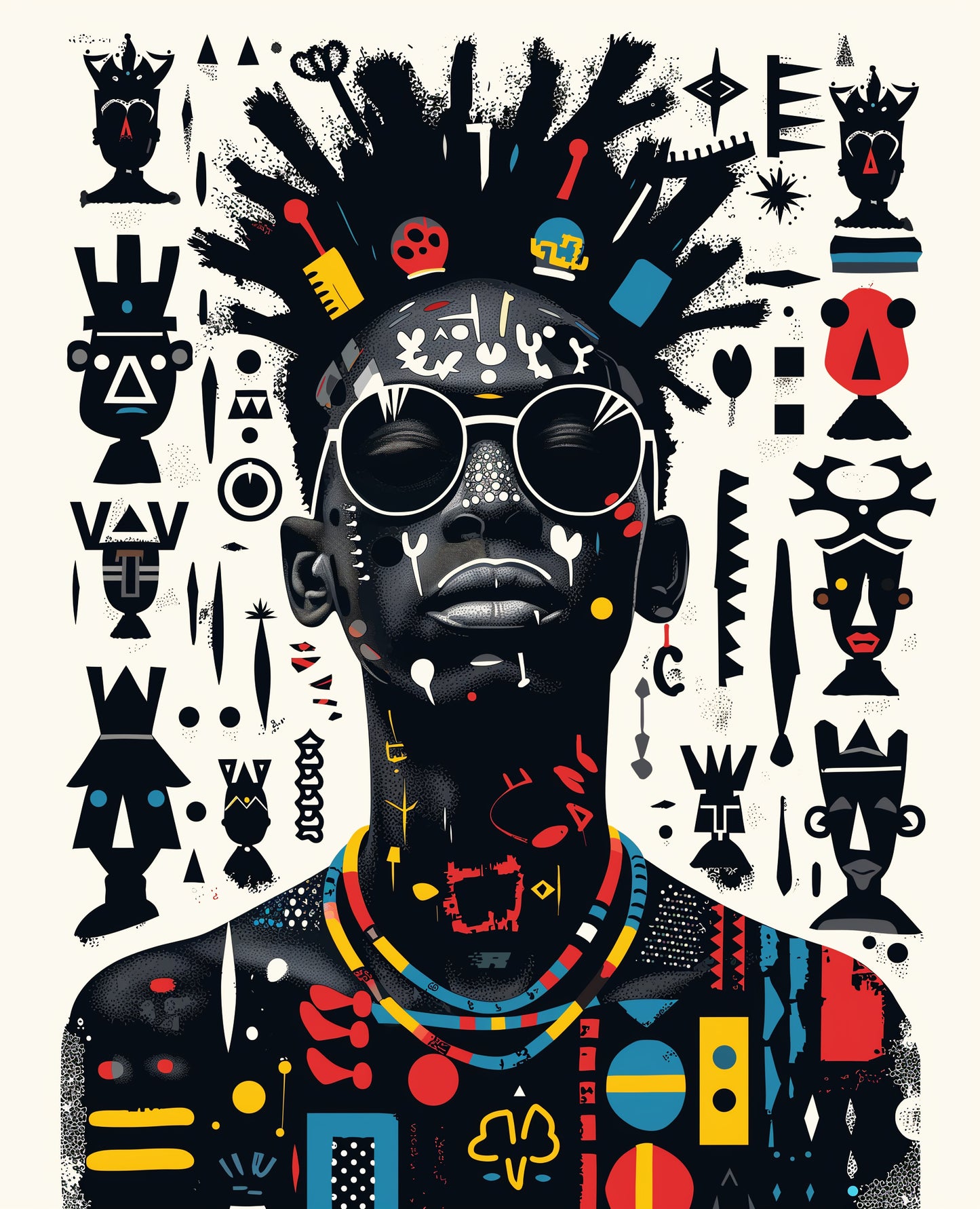 Tribal Fusion Shadez - Digital Art Print